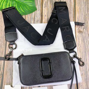 New Marc Jacobs The Mixed Media Snapshot Crossbody Bag